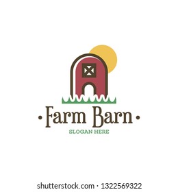 Barn logo concept. Warehouse logo vector. Building farm logo template