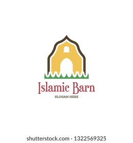Barn logo concept. Warehouse logo vector. Building farm logo template