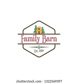 Barn logo concept. Warehouse logo vector. Building farm logo template