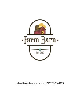 Barn logo concept. Warehouse logo vector. Building farm logo template