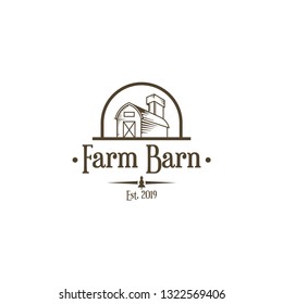 Barn logo concept. Warehouse logo vector. Building farm logo template