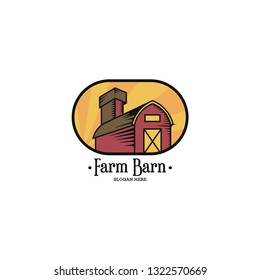 Barn logo concept. Warehouse logo vector. Building farm logo template