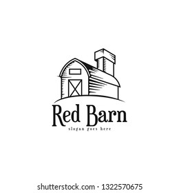 Barn House Line Art Logo Vector Stock Vector (Royalty Free) 1912390258 ...