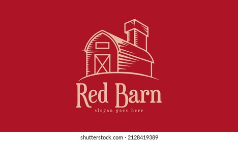 Barn Logo Design Concept Vector. Barn Logo Template Vector