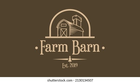 Barn Logo Design Concept Vector. Barn Logo Template Vector