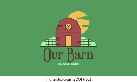 Barn Logo Design Concept Vector. Barn Logo Template Vector