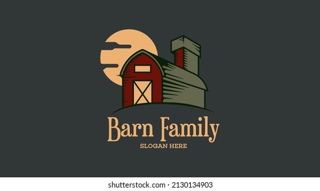 Barn Logo Design Concept Vector. Barn Logo Template Vector