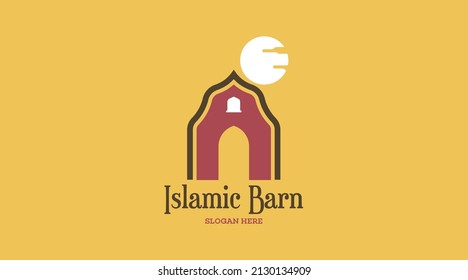 Barn Logo Design Concept Vector. Barn Logo Template Vector