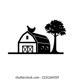 Barn Logo design inspiration. Barn vector icon.