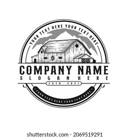 plantilla de logotipo de barn logotipo genial y listo para usar