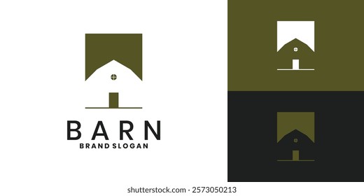 Barn logo vector design inspiration for farms