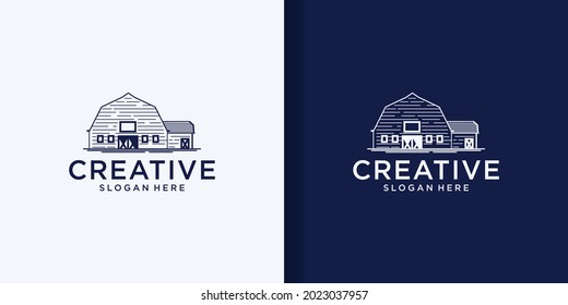 Barn logo vector illustration design