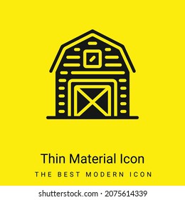 Icono mínimo de material amarillo brillante de la barra