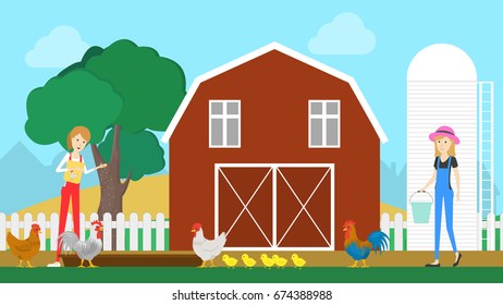 Barn on the farm.