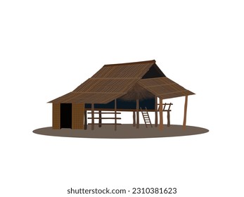 Barn on a white background.