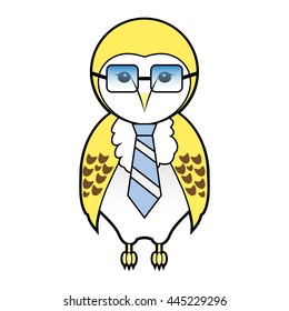 barn owl vector in businessman designs vector