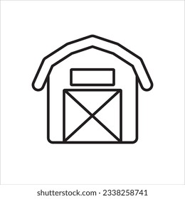 barn, ranch icon vector illustration symbol