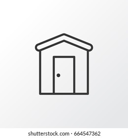 Barn Shed Icon Symbol. Premium Quality Isolated Farmhouse Barn and Shed Icon Element With Shed, Garden, Rural Meaning In Trendy Style.