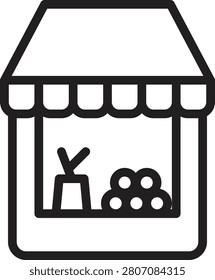 Barn Ship Storehouse Line Icon
