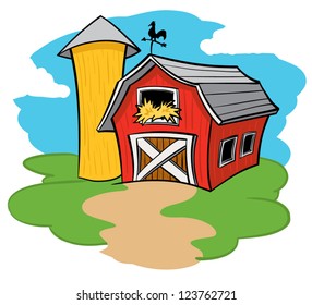 Cartoon Illustration Barn Images Stock Photos Vectors