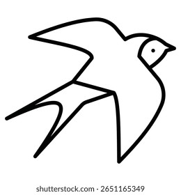 Ícone de deglutição de celeiro Contorno isolado logotipo marca
