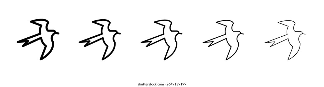Ícone de deglutição de celeiro ilustração simples logotipo arte