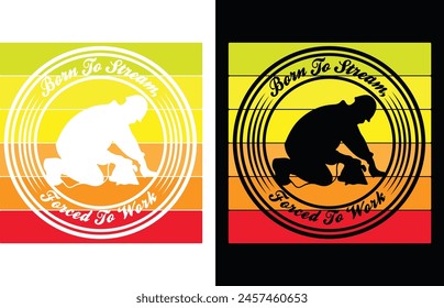 Barn ta scream fared ta work music t shirt design and graphics design  