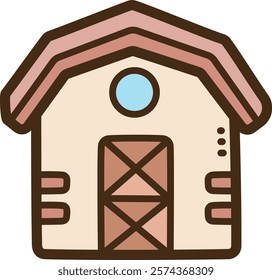 Barn vector doodle illustration and graphic