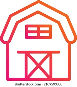 Barn Vector Icon Design Illustration