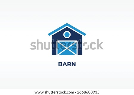 BARN vector, icon or logo sign isolated symbol illustration