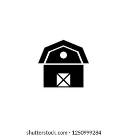 barn vector icon. barn sign on white background. barn icon for web and app