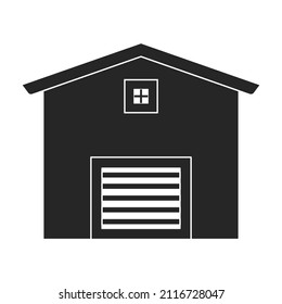 Barn vector icon.Black vector icon isolated on white background barn.