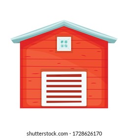 Barn vector icon.Cartoon vector icon isolated on white background barn.