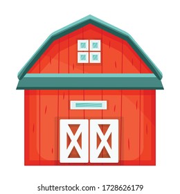 Barn vector icon.Cartoon vector icon isolated on white background barn.