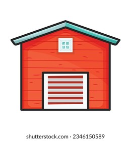 Barn vector icon.Color vector icon isolated on white background barn.