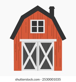 Barn vector illustration isolated on white background