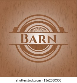 Barn vintage wooden emblem
