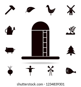barn for wheat icon. Farm icons universal set for web and mobile