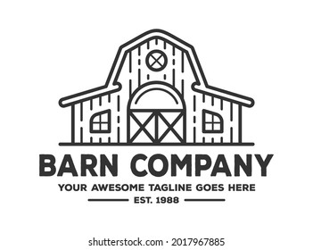 Barn wood logo design. vintage vector logo