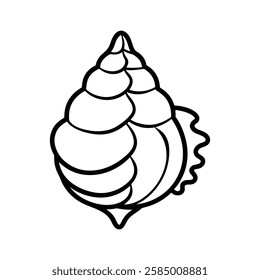 barnacle of a line art vector