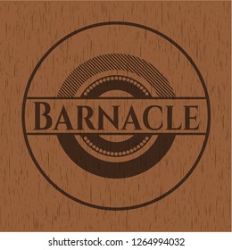 Barnacle wooden emblem