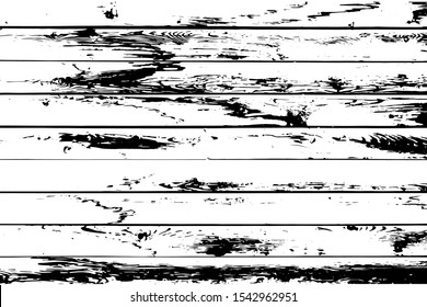 Barnwood vector texture overlay. Wood planks isolated on white background