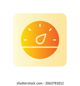 barometer gradient icon isolated on white background
