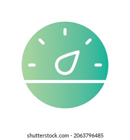 barometer gradient icon isolated on white background
