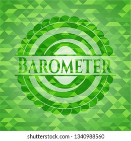Barometer green mosaic emblem