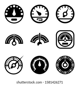 barometer icon isolated sign symbol vector illustration - Collection of high quality black style vector icons
