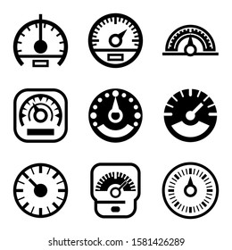 barometer icon isolated sign symbol vector illustration - Collection of high quality black style vector icons
