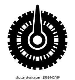 barometer icon isolated sign symbol vector illustration - high quality black style vector icons
