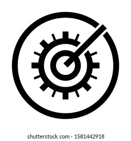 barometer icon isolated sign symbol vector illustration - high quality black style vector icons
