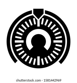 barometer icon isolated sign symbol vector illustration - high quality black style vector icons
